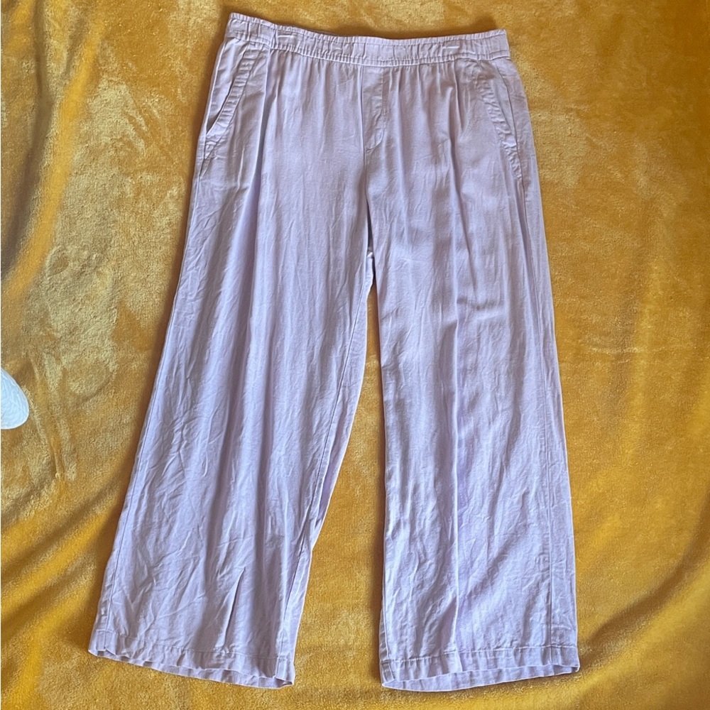 Light Purple Wide-Leg Pants